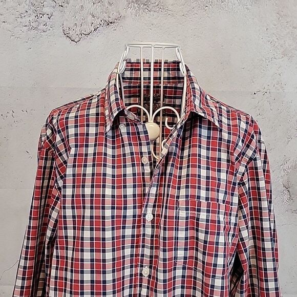 Blue by Pronto Uomo checkered plaid button-down shirt Men's Size L - Picture 2 of 10